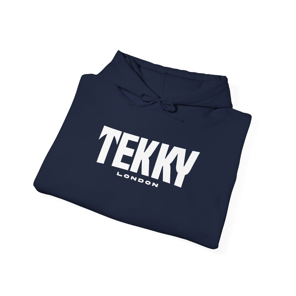 Embroidered Essentials Navy Hoodie
