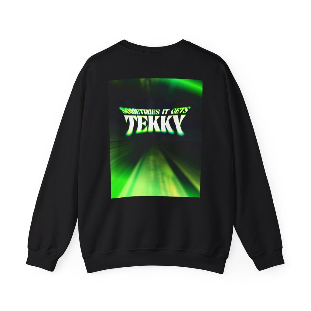 Sometimes It Gets Tekky Black Jumper