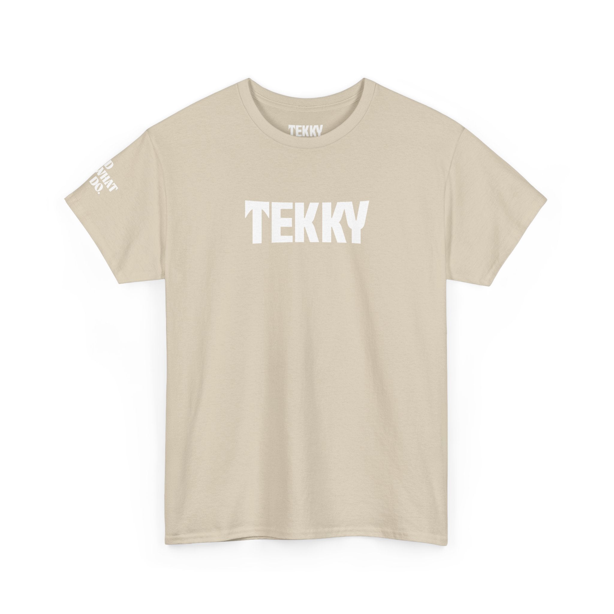 Embroidered Beige T Shirt