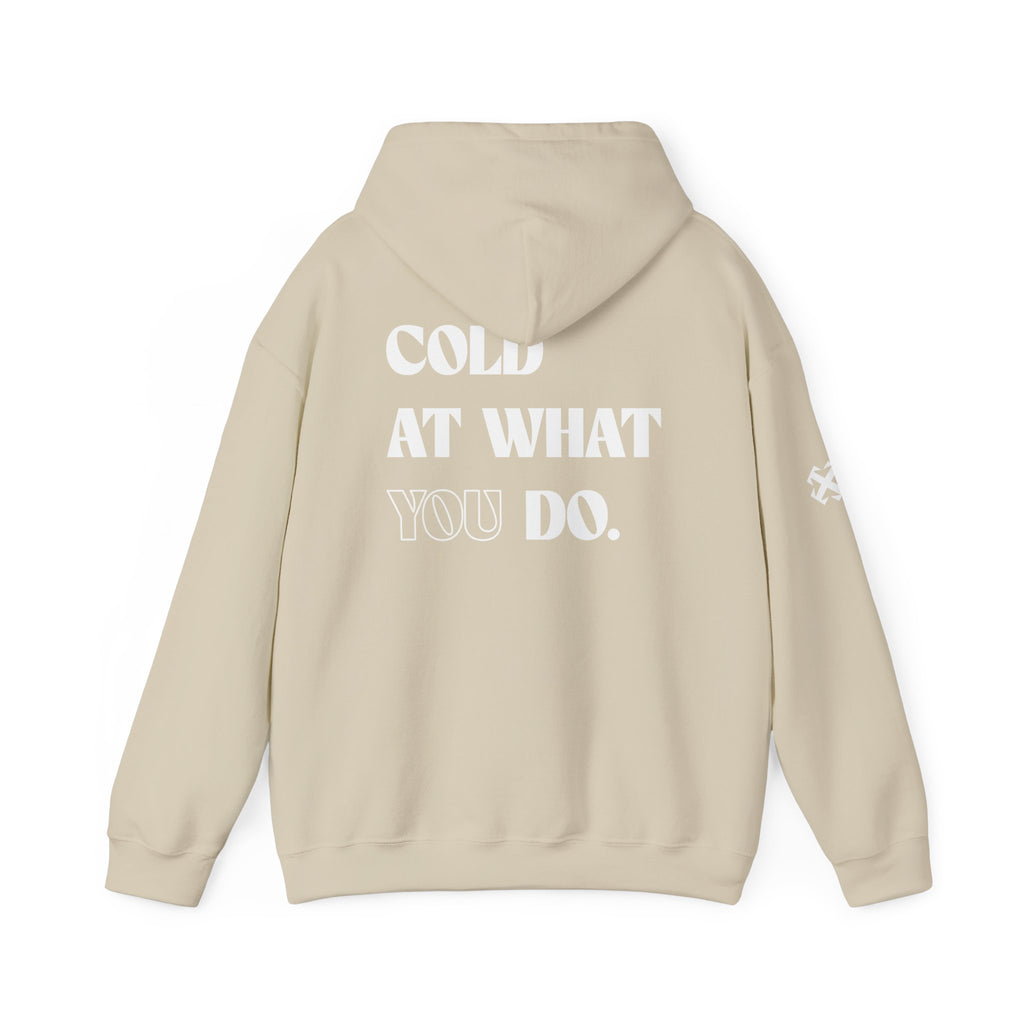 Embroidered Essentials Beige Hoodie