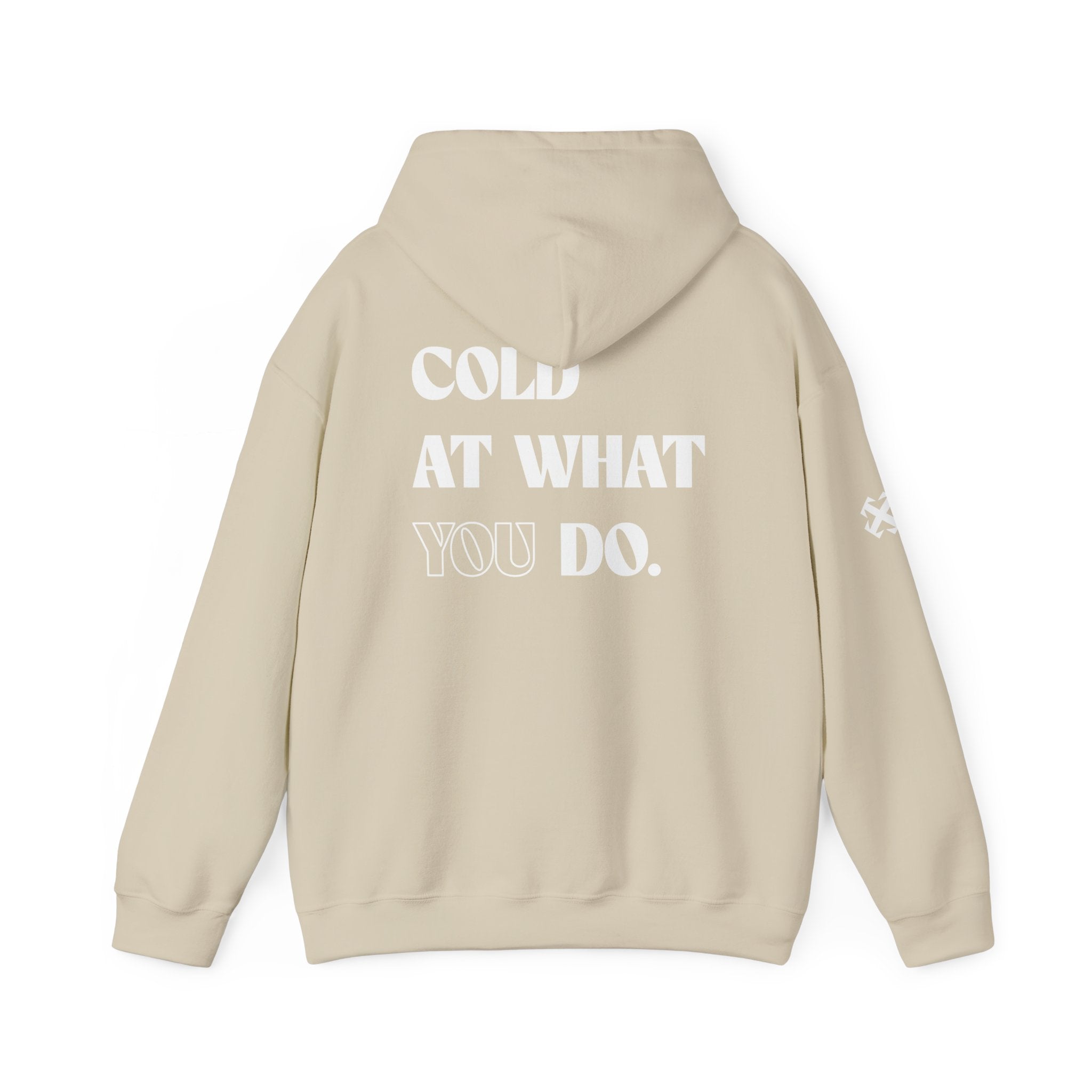 Embroidered Essentials Beige Hoodie