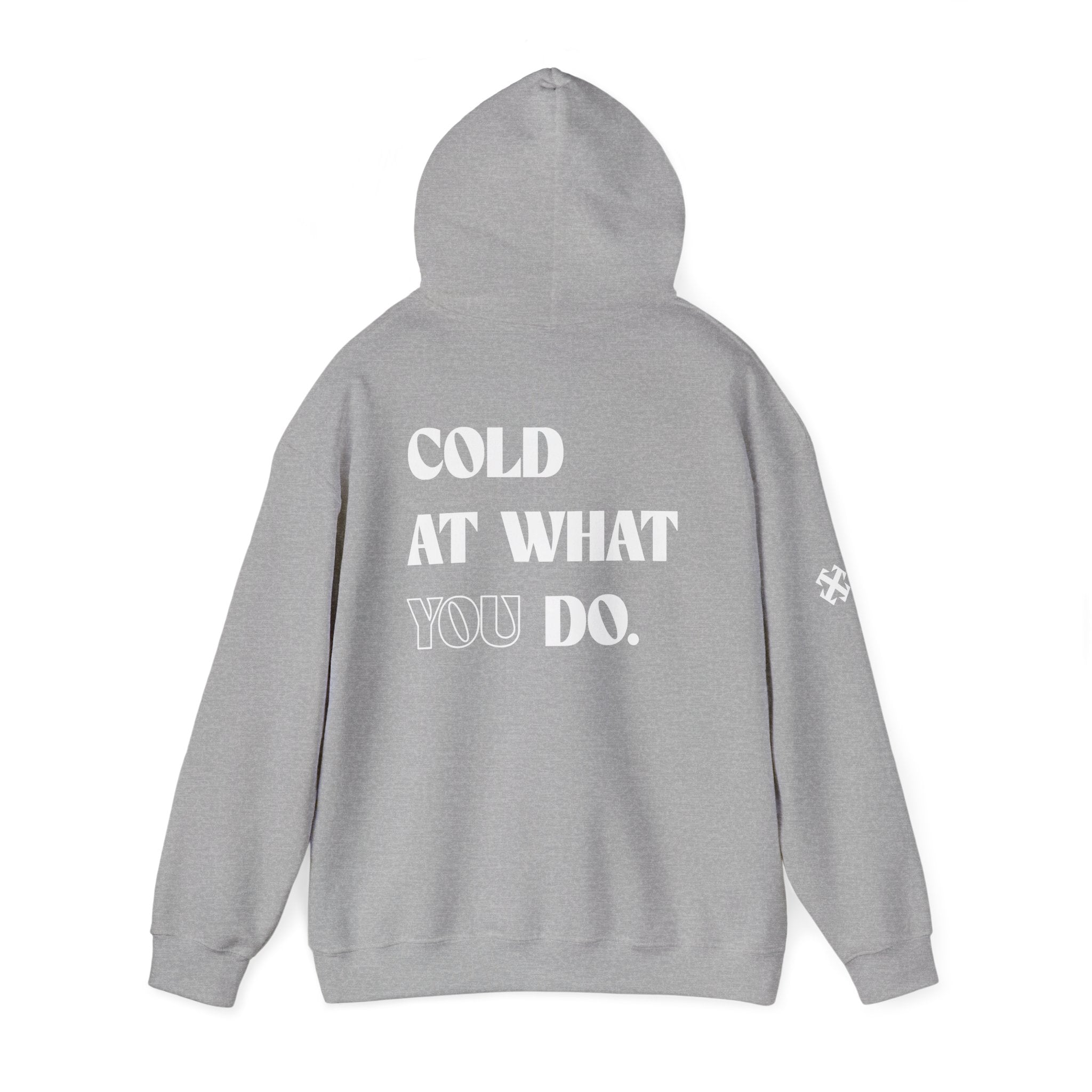 Embroidered Essentials Grey Hoodie