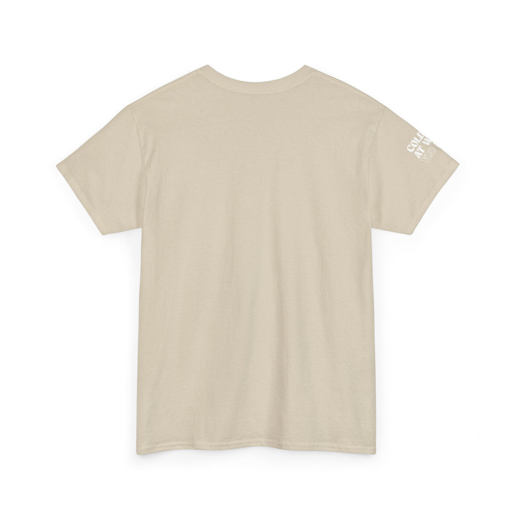 Embroidered Beige T Shirt