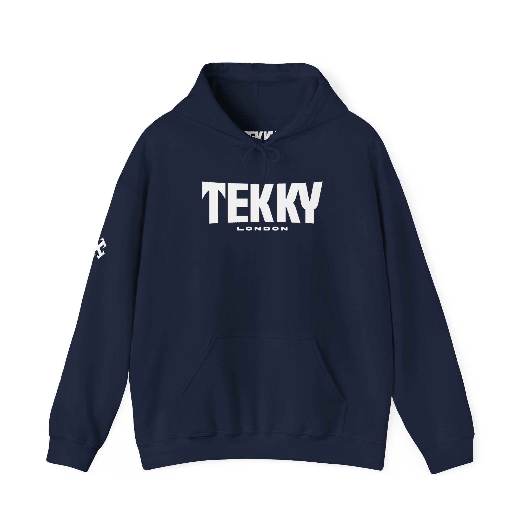 Embroidered Essentials Navy Hoodie