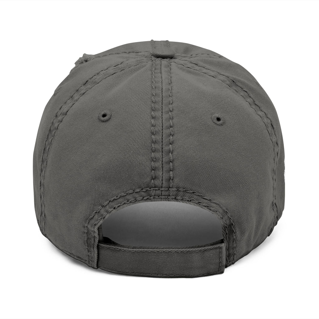 Tekky Charcoal Distressed Embroidered Cap