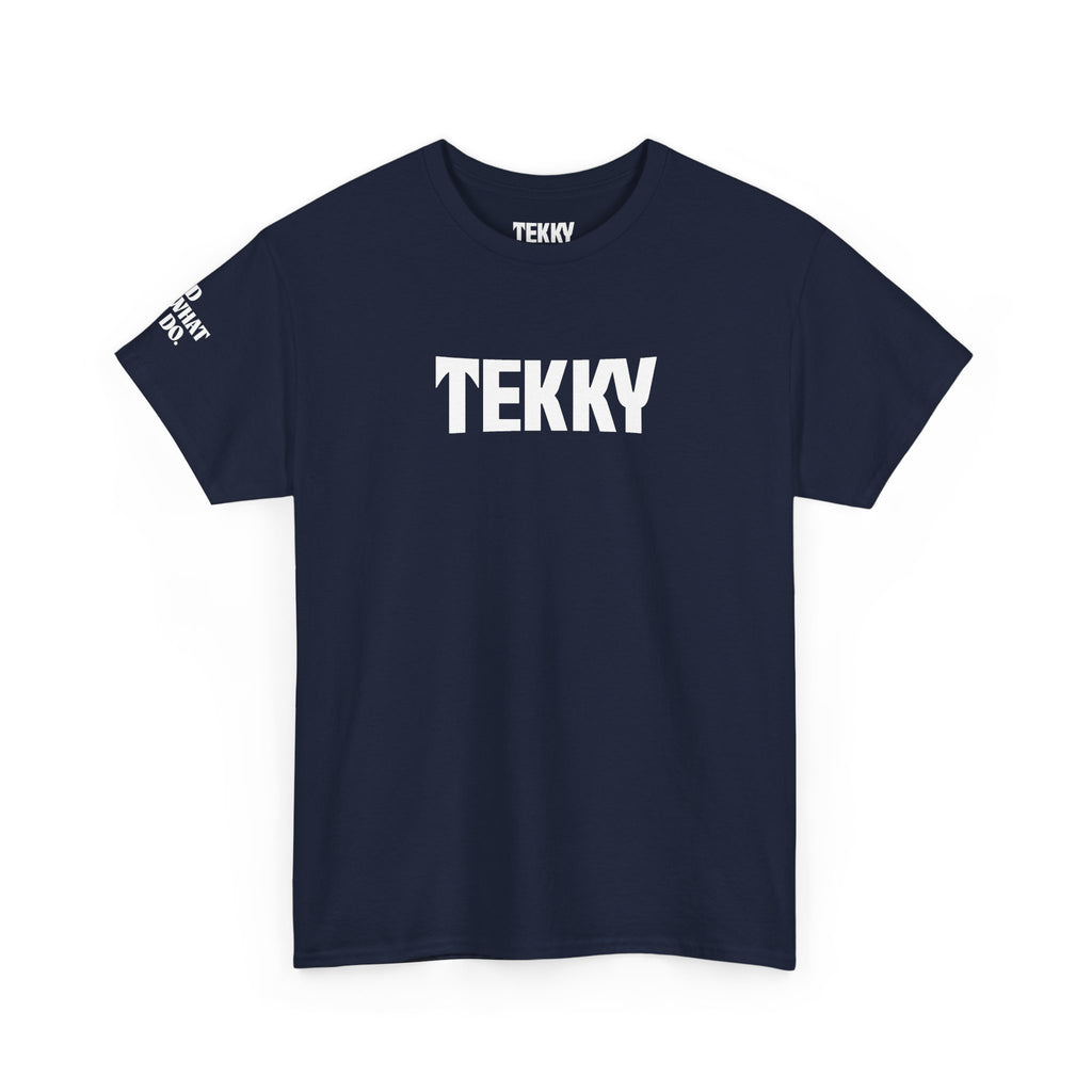 Embroidered Navy T Shirt