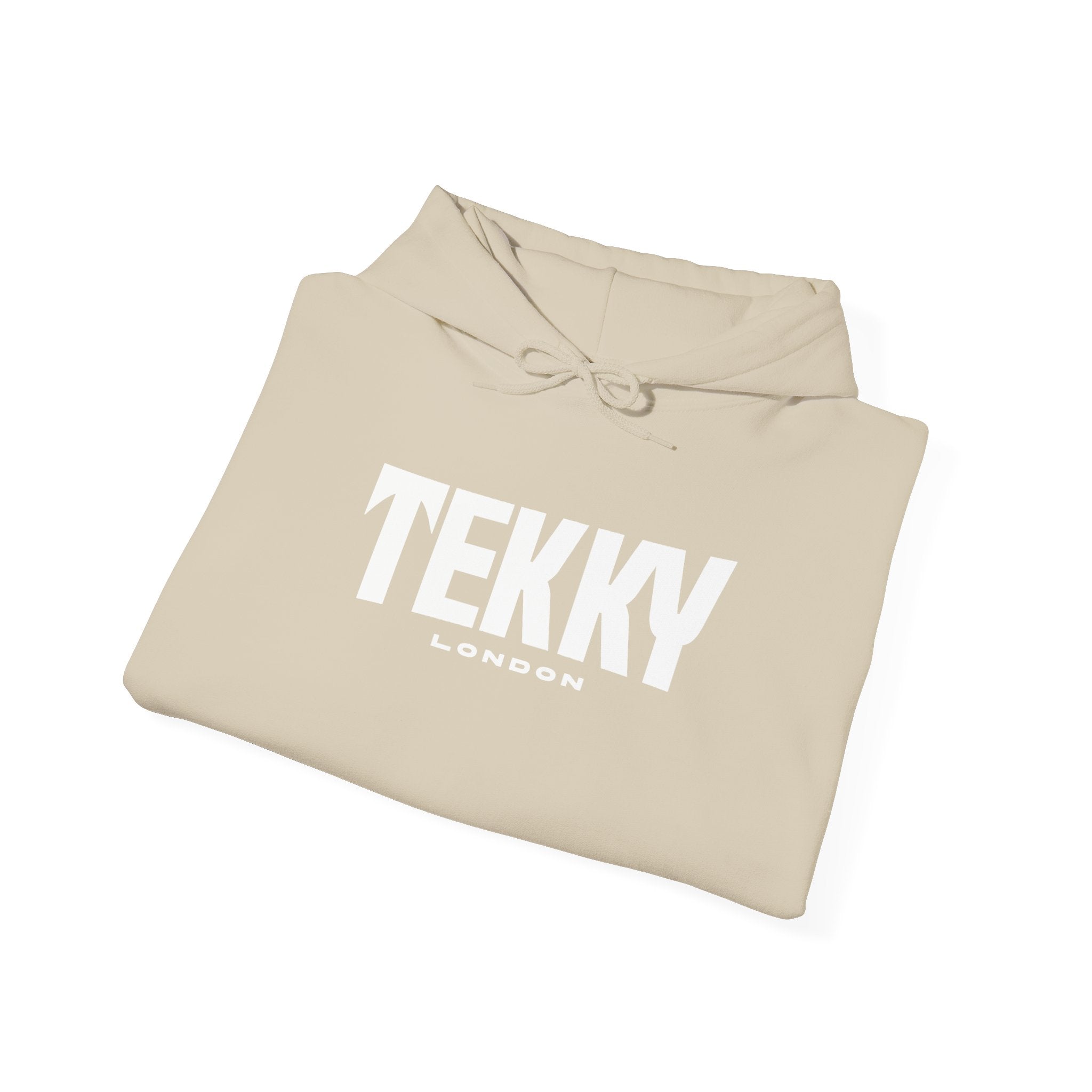 Embroidered Essentials Beige Hoodie