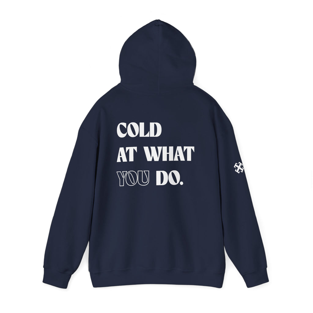 Embroidered Essentials Navy Hoodie