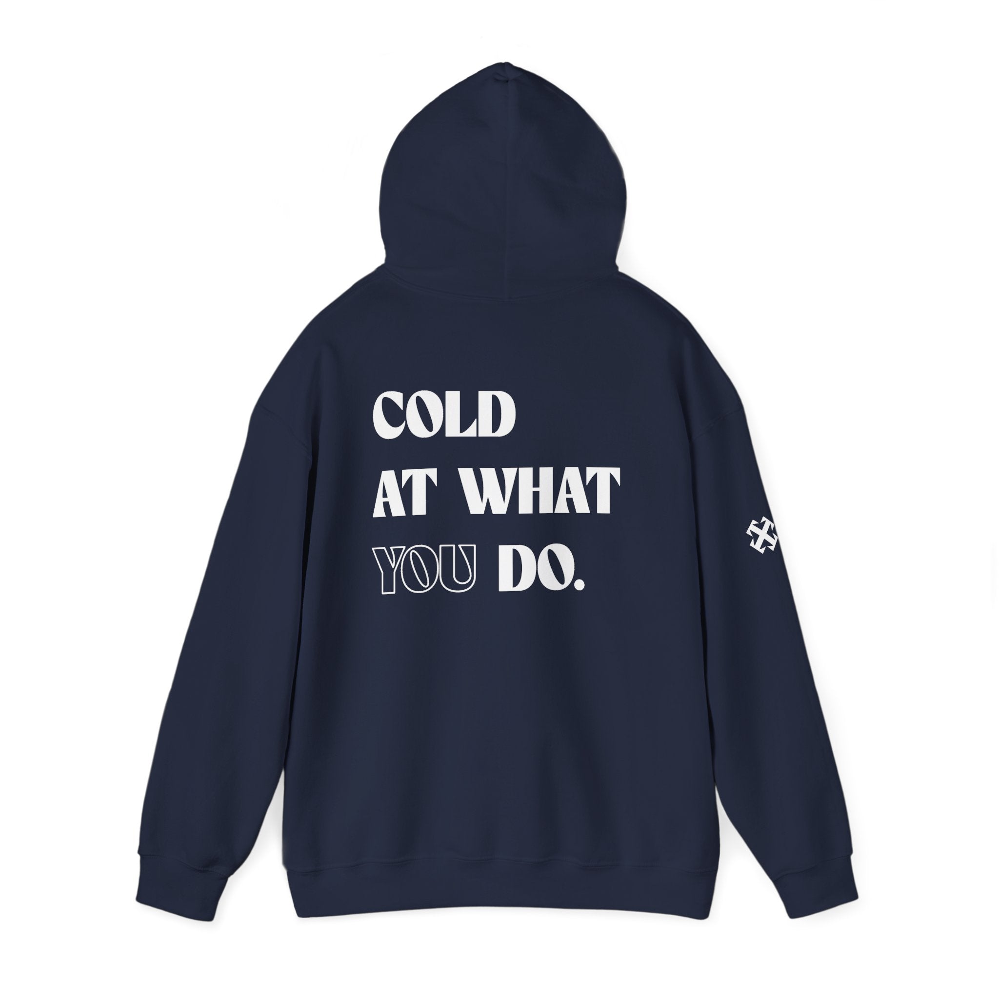 Embroidered Essentials Navy Hoodie