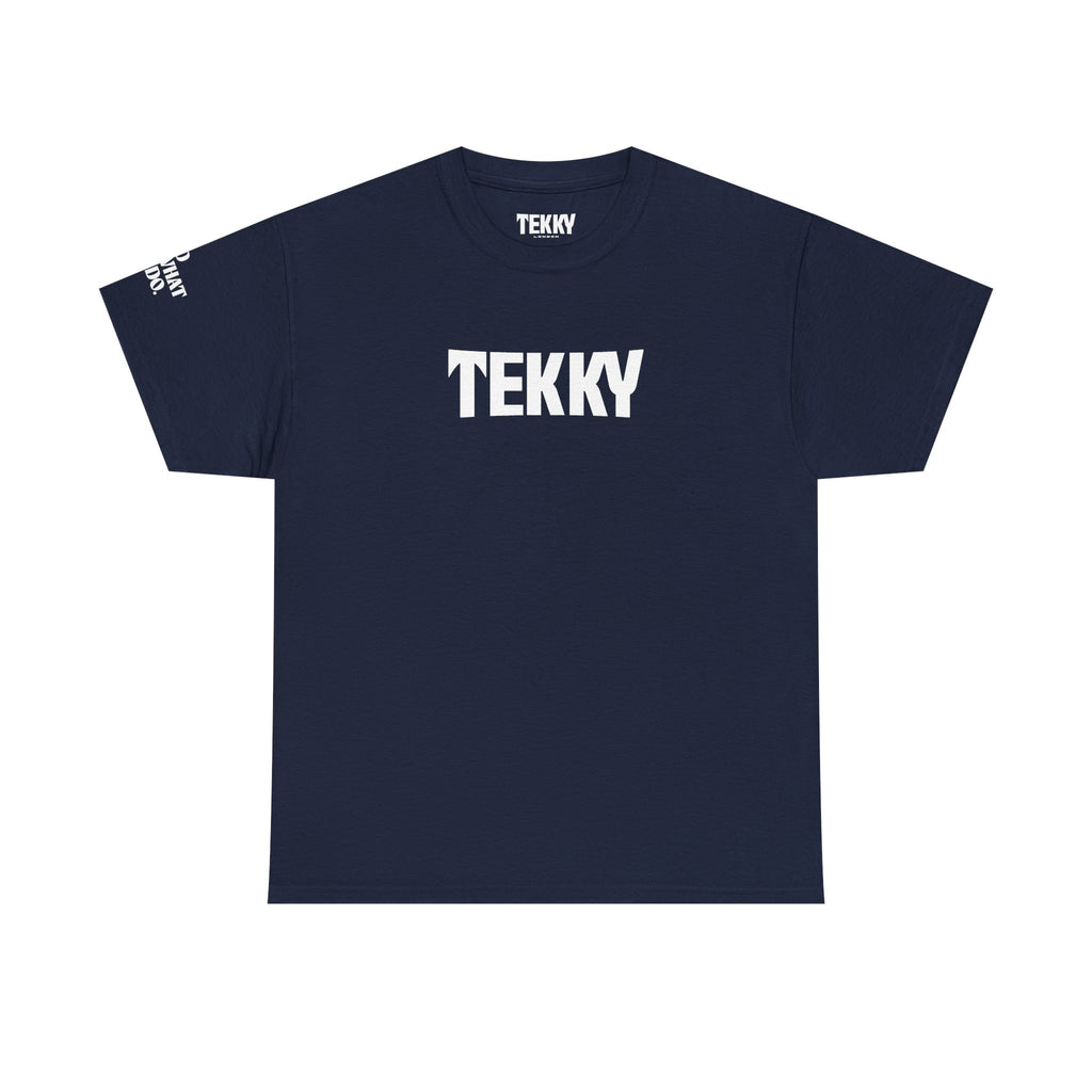 Embroidered Navy T Shirt