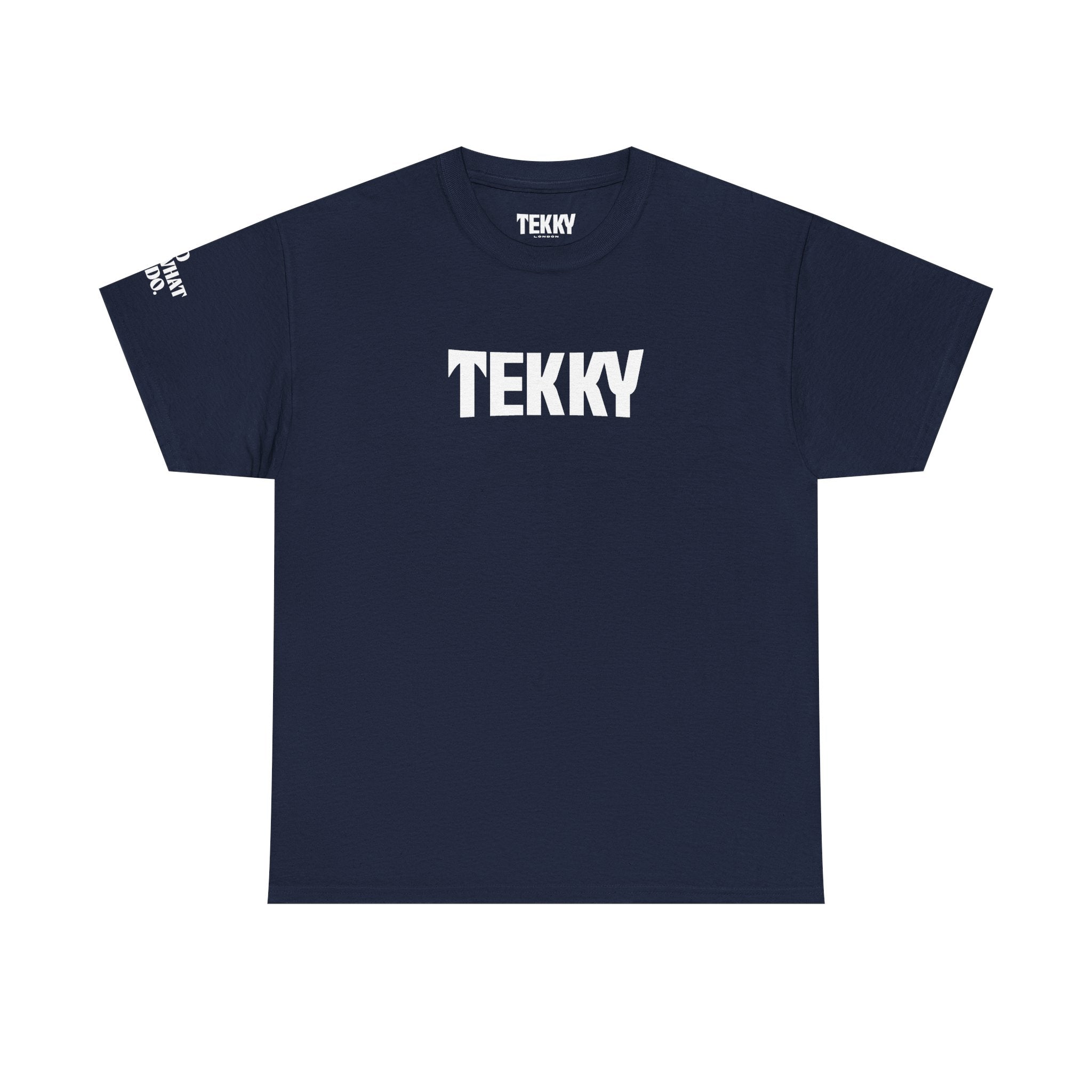Embroidered Navy T Shirt