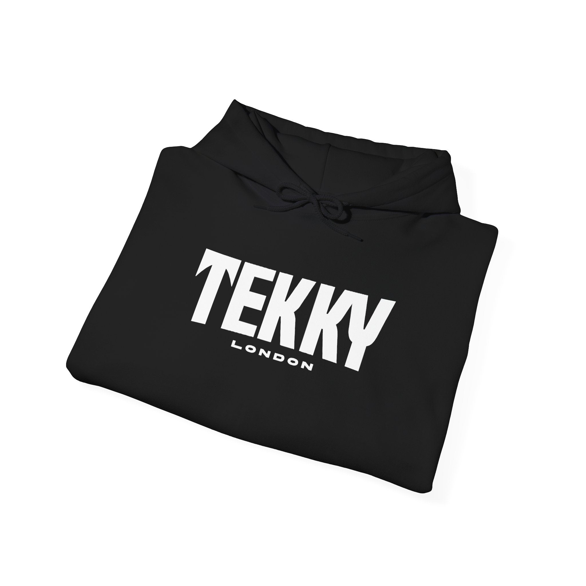 Embroidered Essentials Black Hoodie