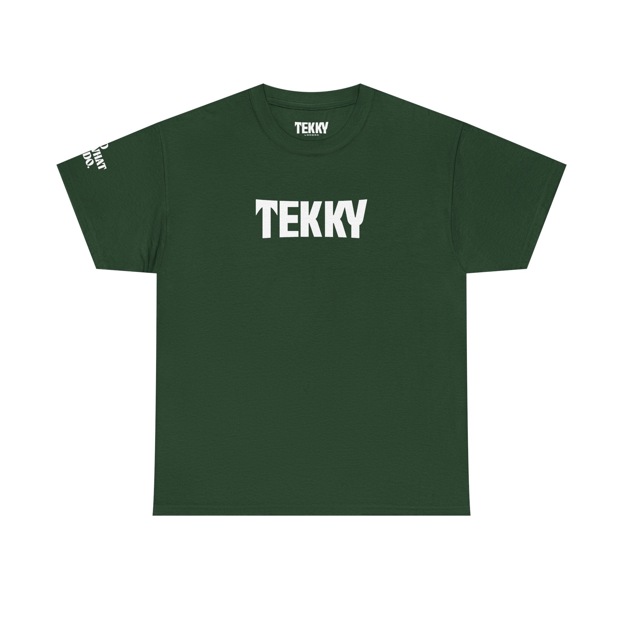 Embroidered Forest Green T Shirt