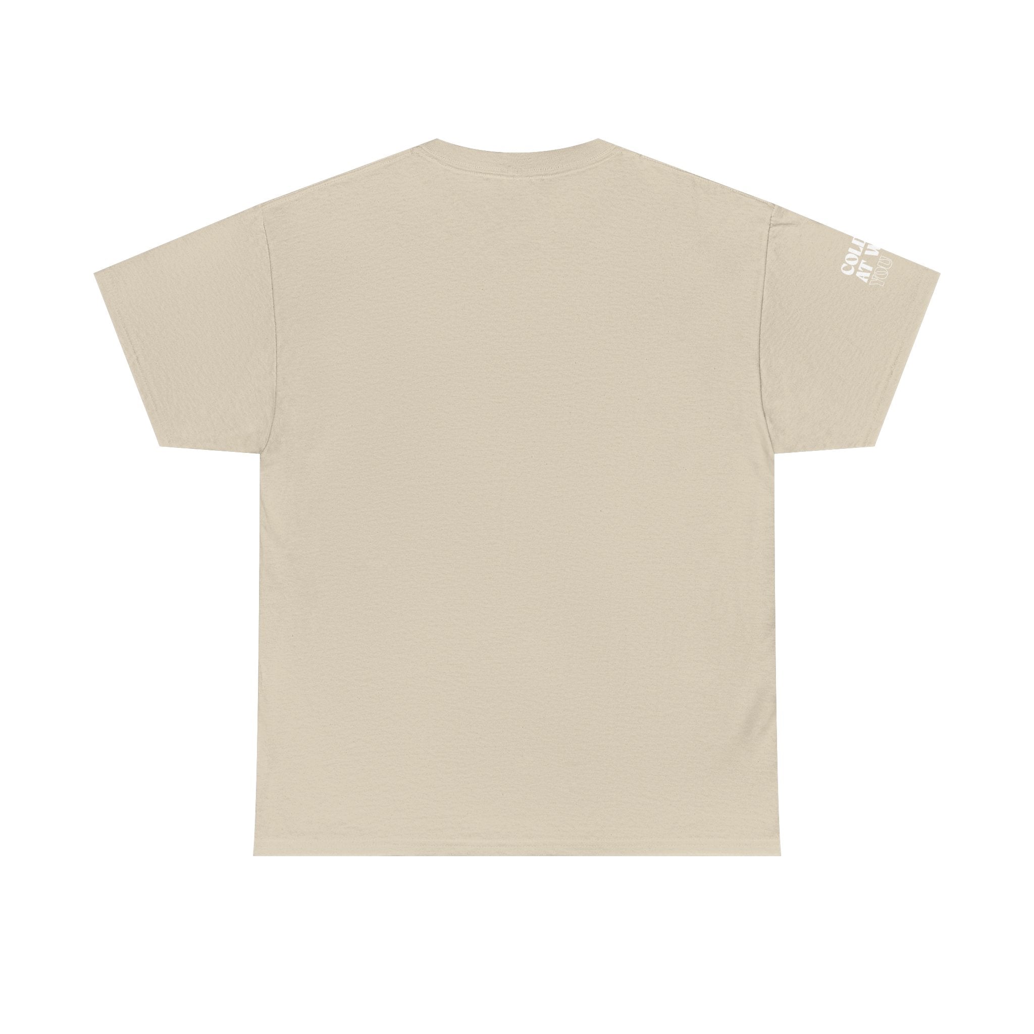 Embroidered Beige T Shirt