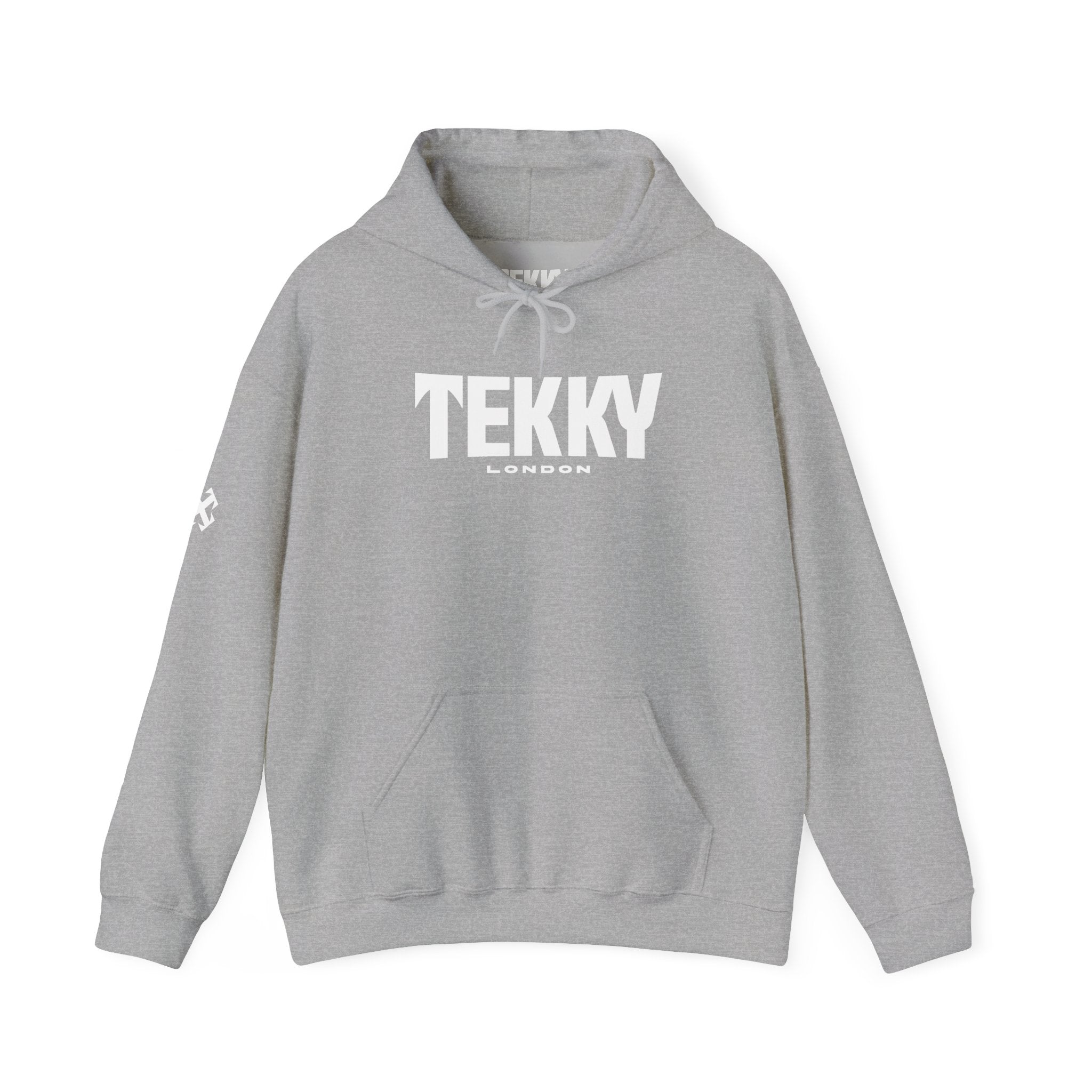 Embroidered Essentials Grey Hoodie