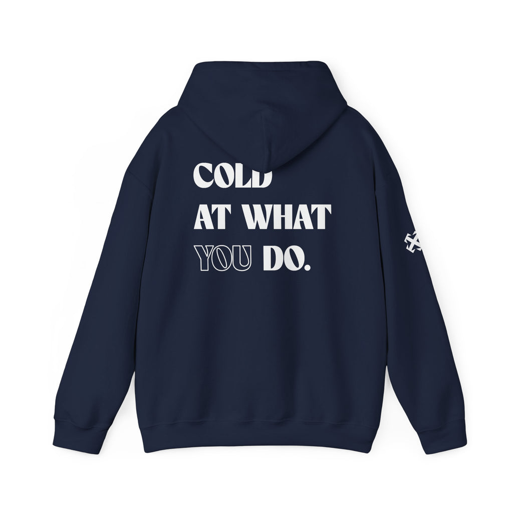 Embroidered Essentials Navy Hoodie