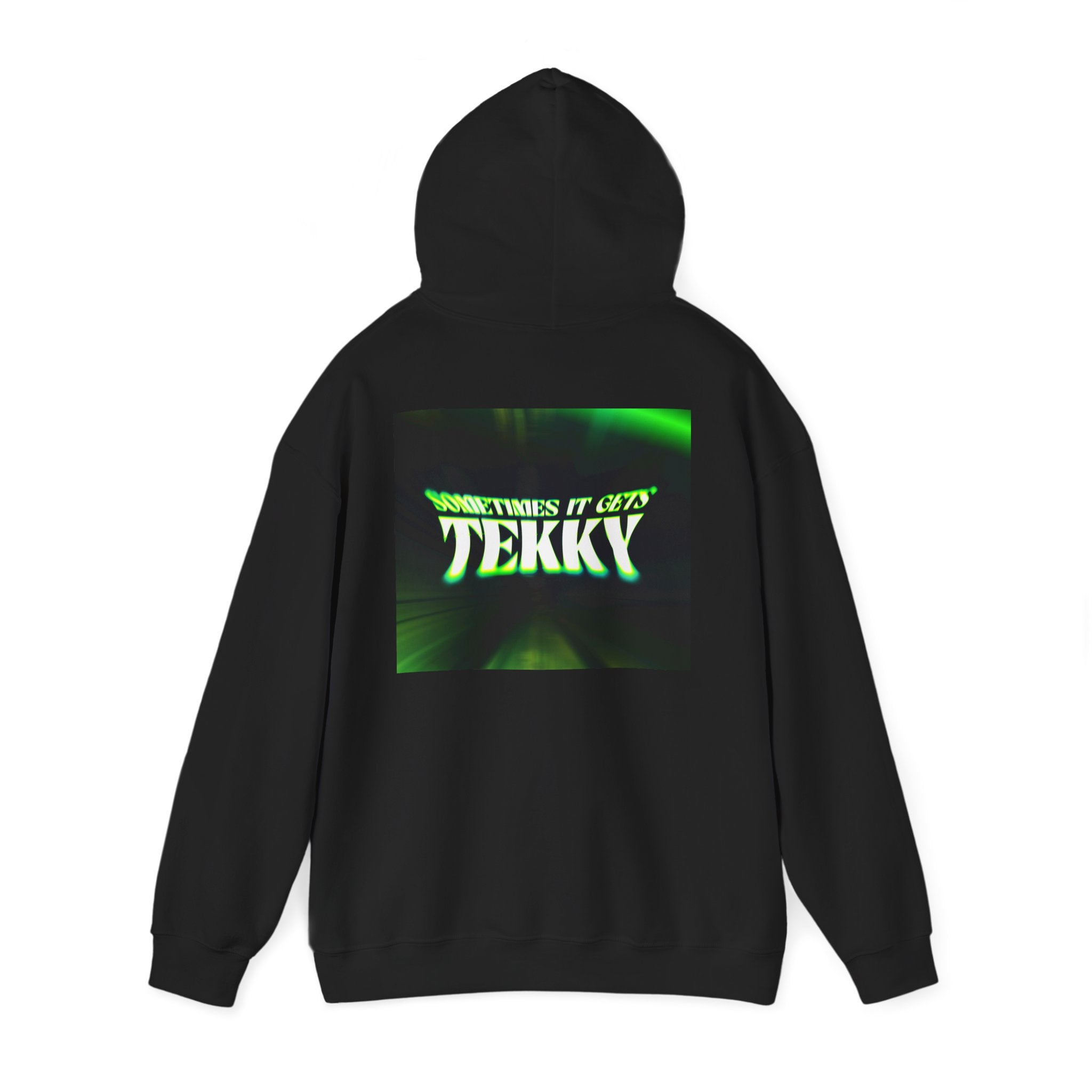 Sometimes It Gets Tekky Black Hoodie