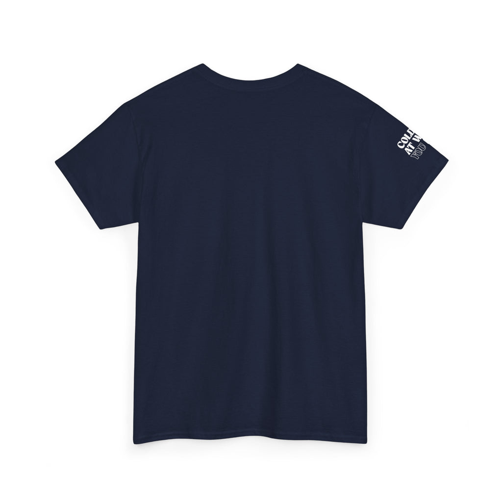 Embroidered Navy T Shirt