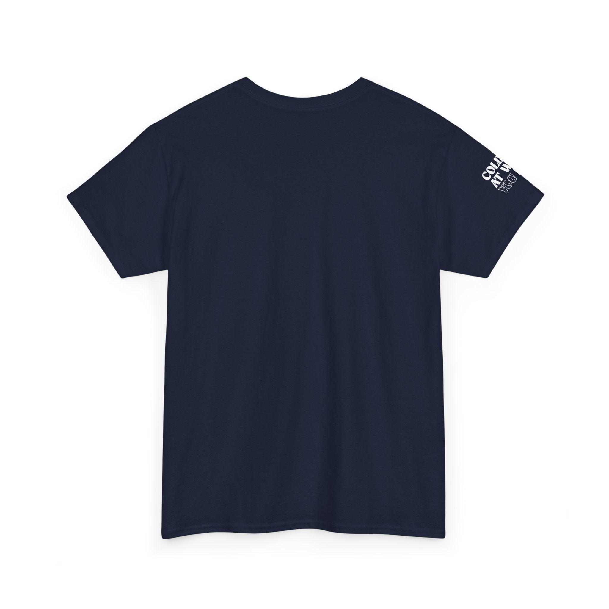 Embroidered Navy T Shirt