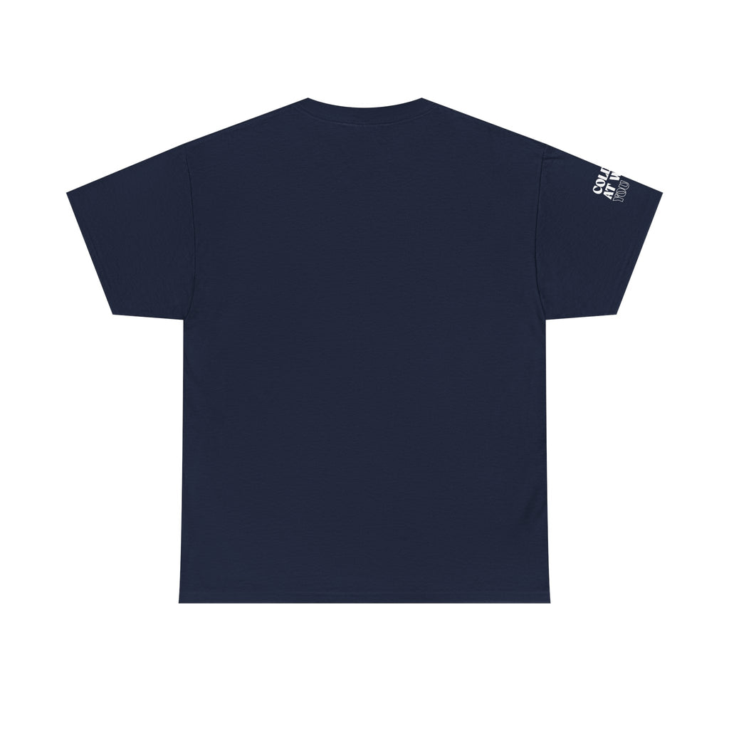 Embroidered Navy T Shirt