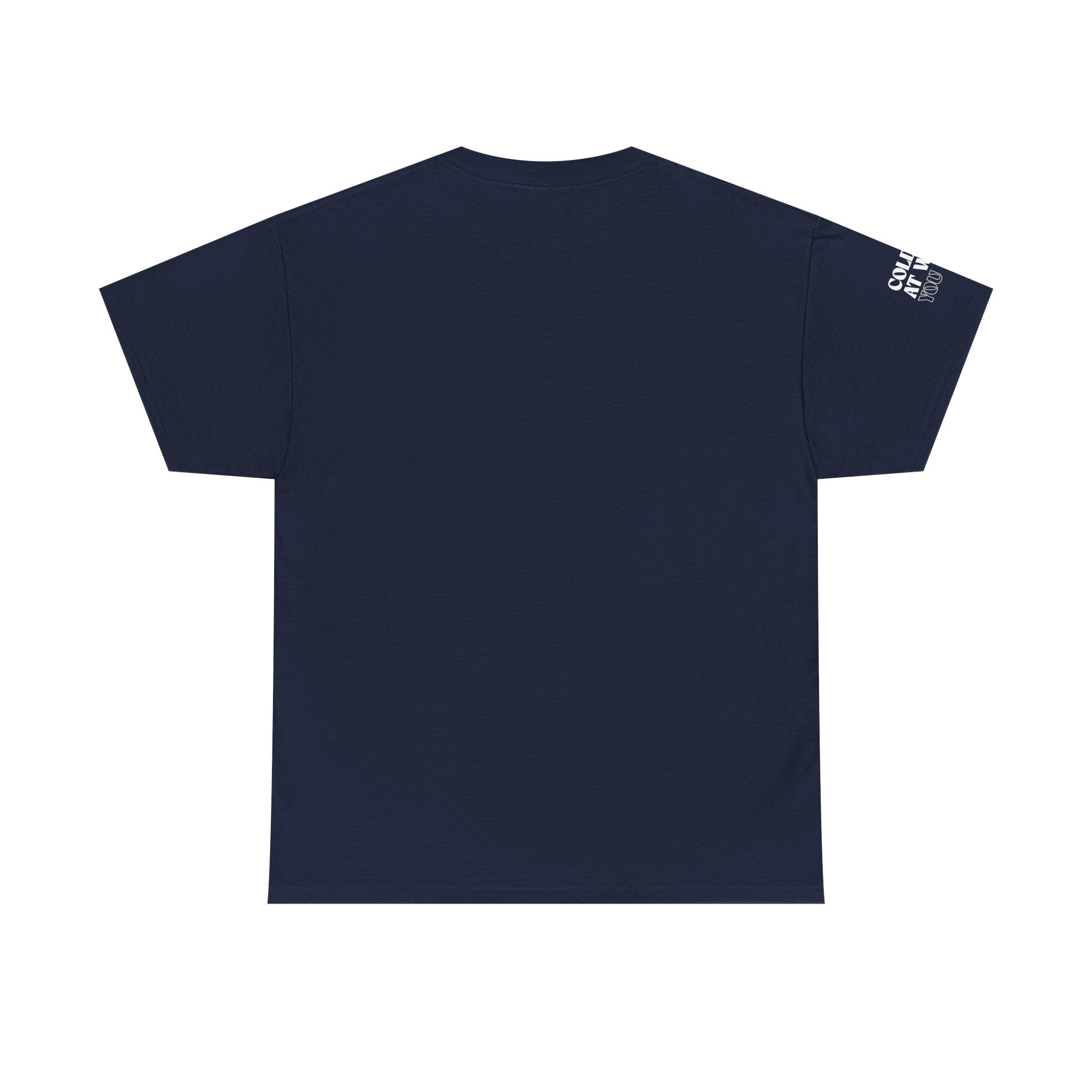 Embroidered Navy T Shirt